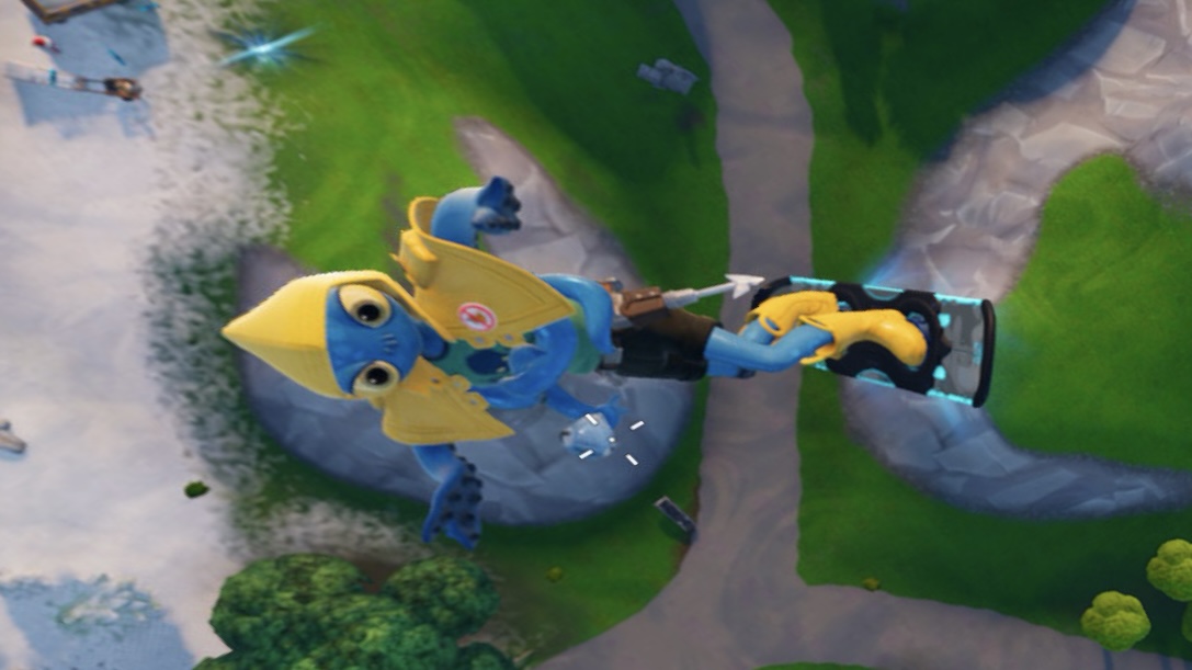 Me as Squibbly riding a hoverboard to the moon